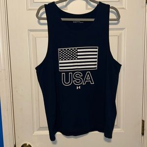 Under Armour Navy USA Tank Top